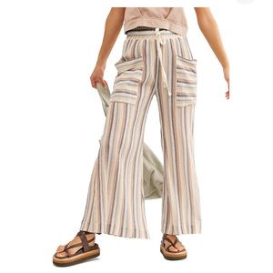 Wide leg free people pants